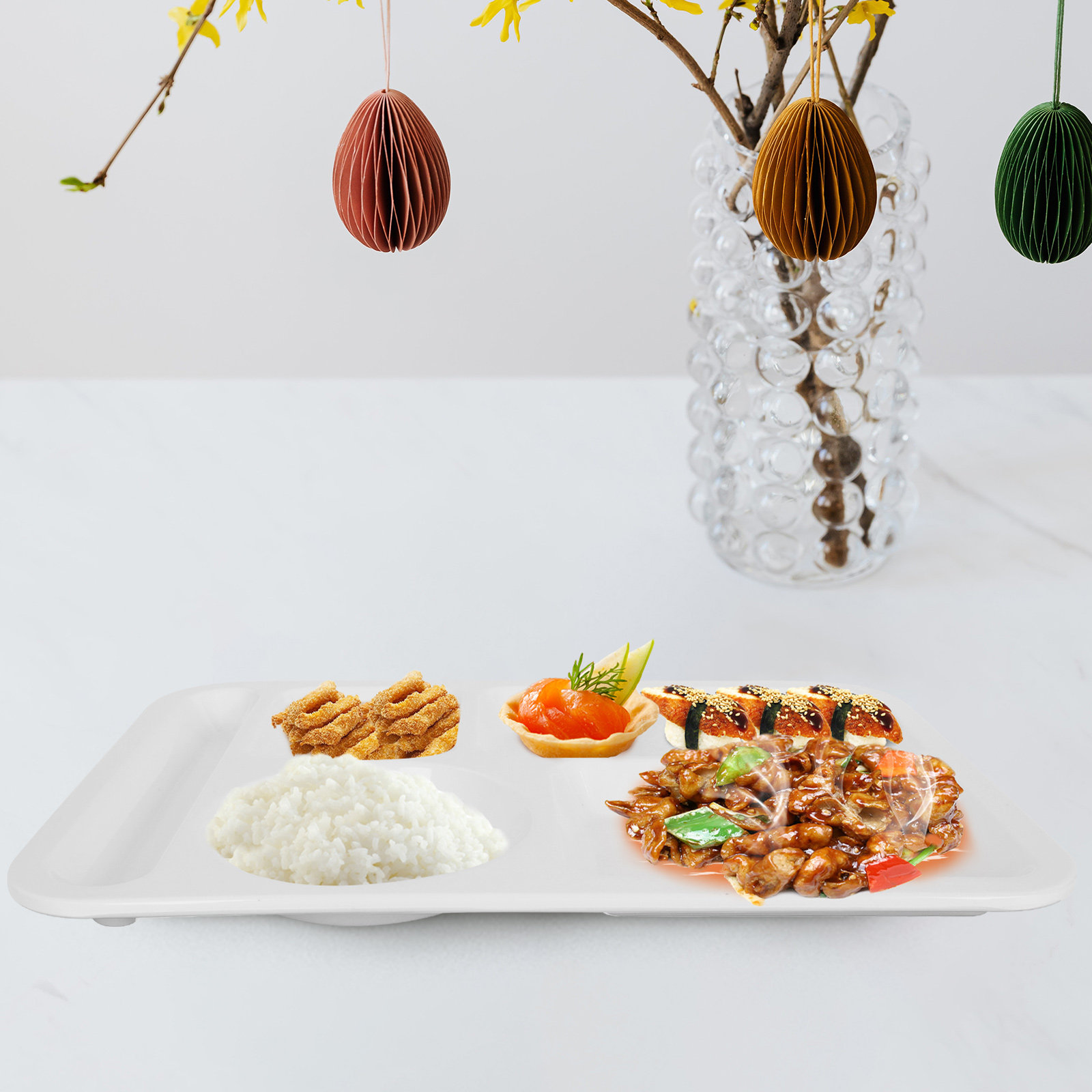 Meal Prep Healthy - Six Grid Divided Plate Heavy Duty