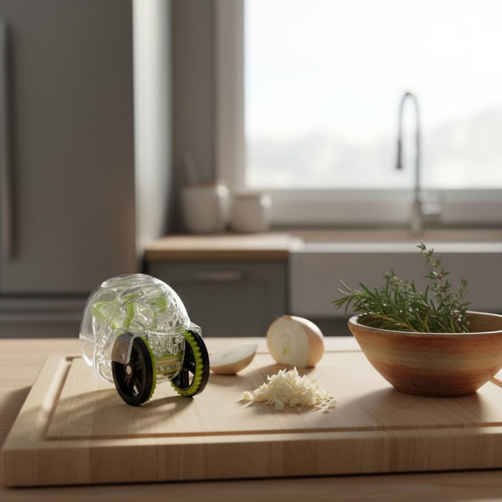 Meal Prep Manual - Hand Push Garlic Chopper Fast Chopping