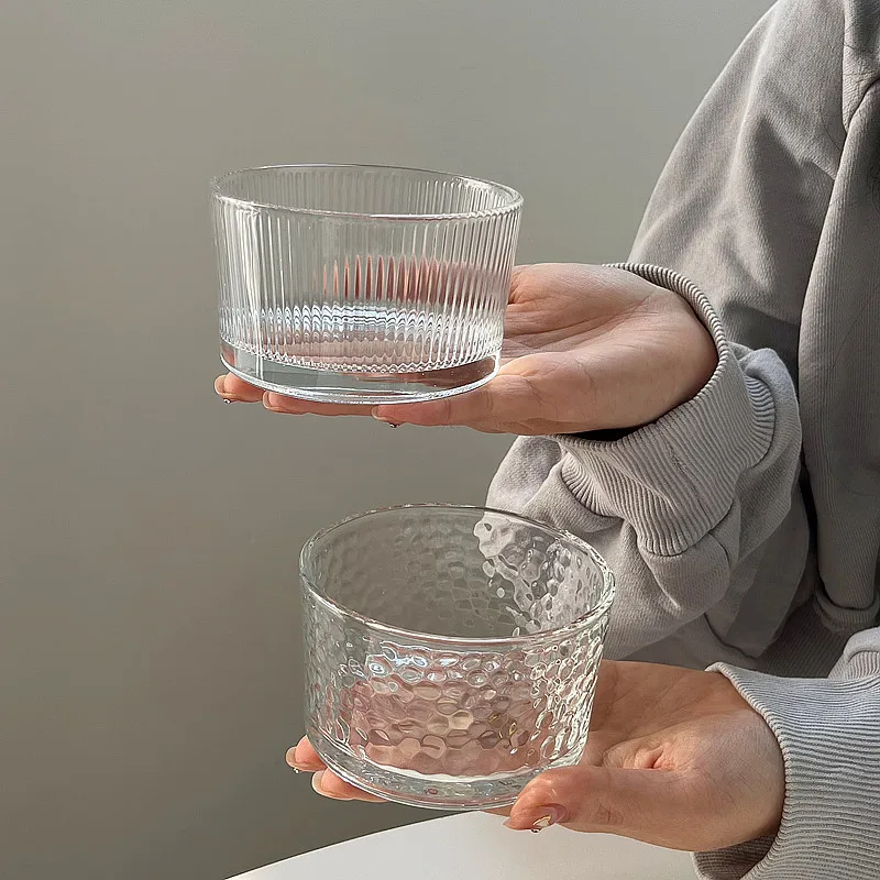Meal Prep Plan - 4pcs Clear Glass Mini Bowls Set