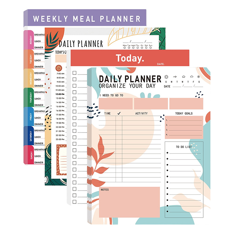 Meal Prep Weekly - Magnetic Daily Planner Notepad 52 Sheets
