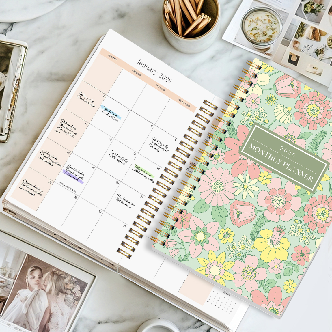 2026 A5 Monthly Planner, Flora - Meal Prep Weekly incelemesi ve fiyatı