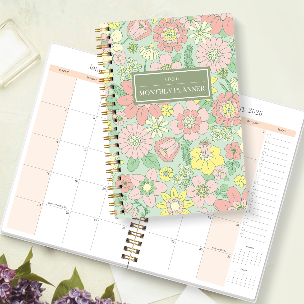 2026 A5 Monthly Planner, Flora - Meal Prep Weekly incelemesi ve fiyatı