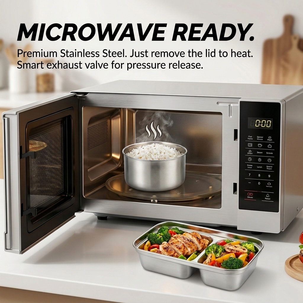 Microwave Safe 304 Stainless S - Meal Prep Plan incelemesi ve fiyatı