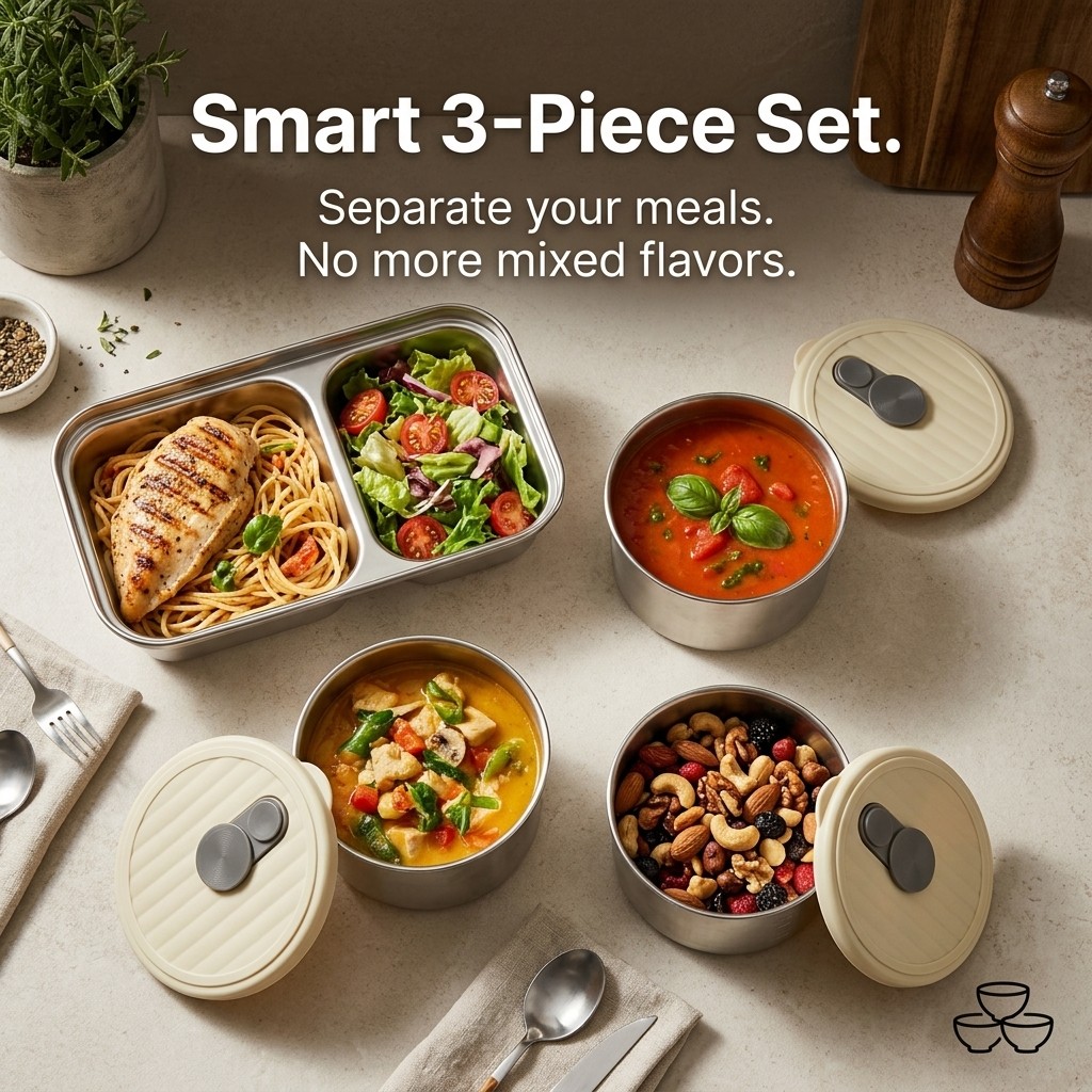 Microwave Safe 304 Stainless S - Meal Prep Plan incelemesi ve fiyatı