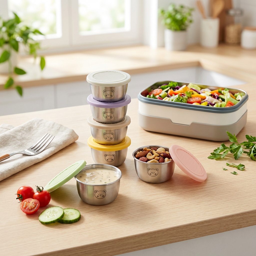 1/6Pcs 304 Stainless Steel Dre - Sauce Dipping Cup incelemesi ve fiyatı