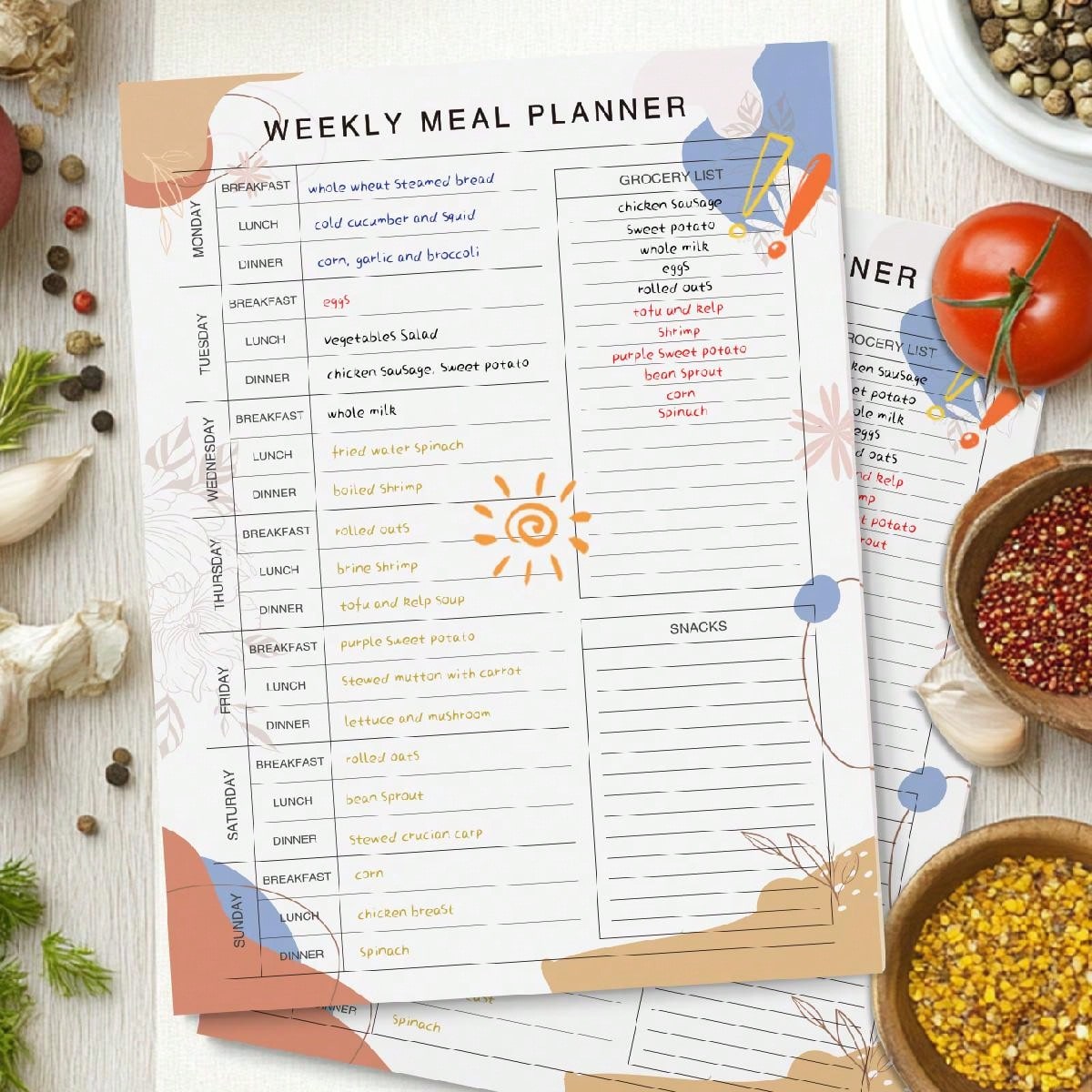Magnetic Weekly Meal Planner P - Meal Prep Weekly incelemesi ve fiyatı