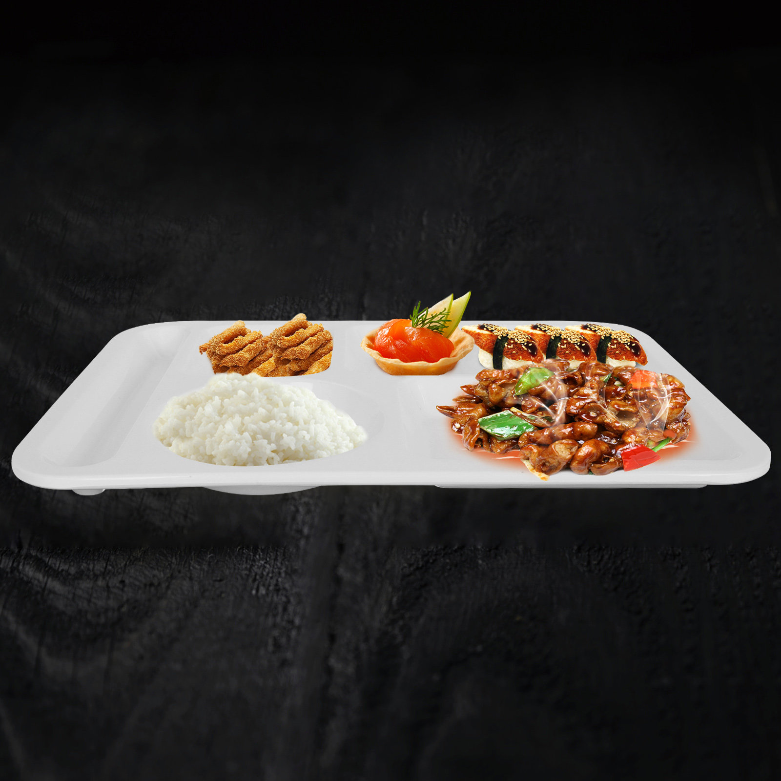 Six Grid Divided Plate Heavy D - Meal Prep Healthy incelemesi ve fiyatı