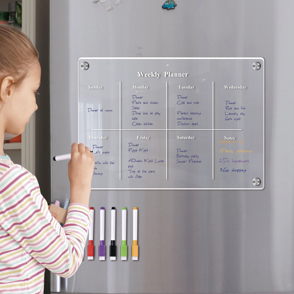 Fridge Magnet Calendar Board W - Meal Prep Weekly incelemesi ve fiyatı