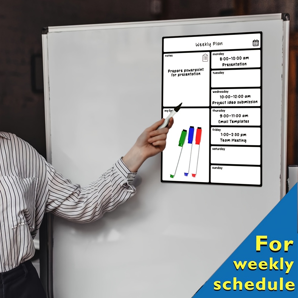 A3 Magnetic Whiteboard Fridge  - Meal Prep Weekly incelemesi ve fiyatı