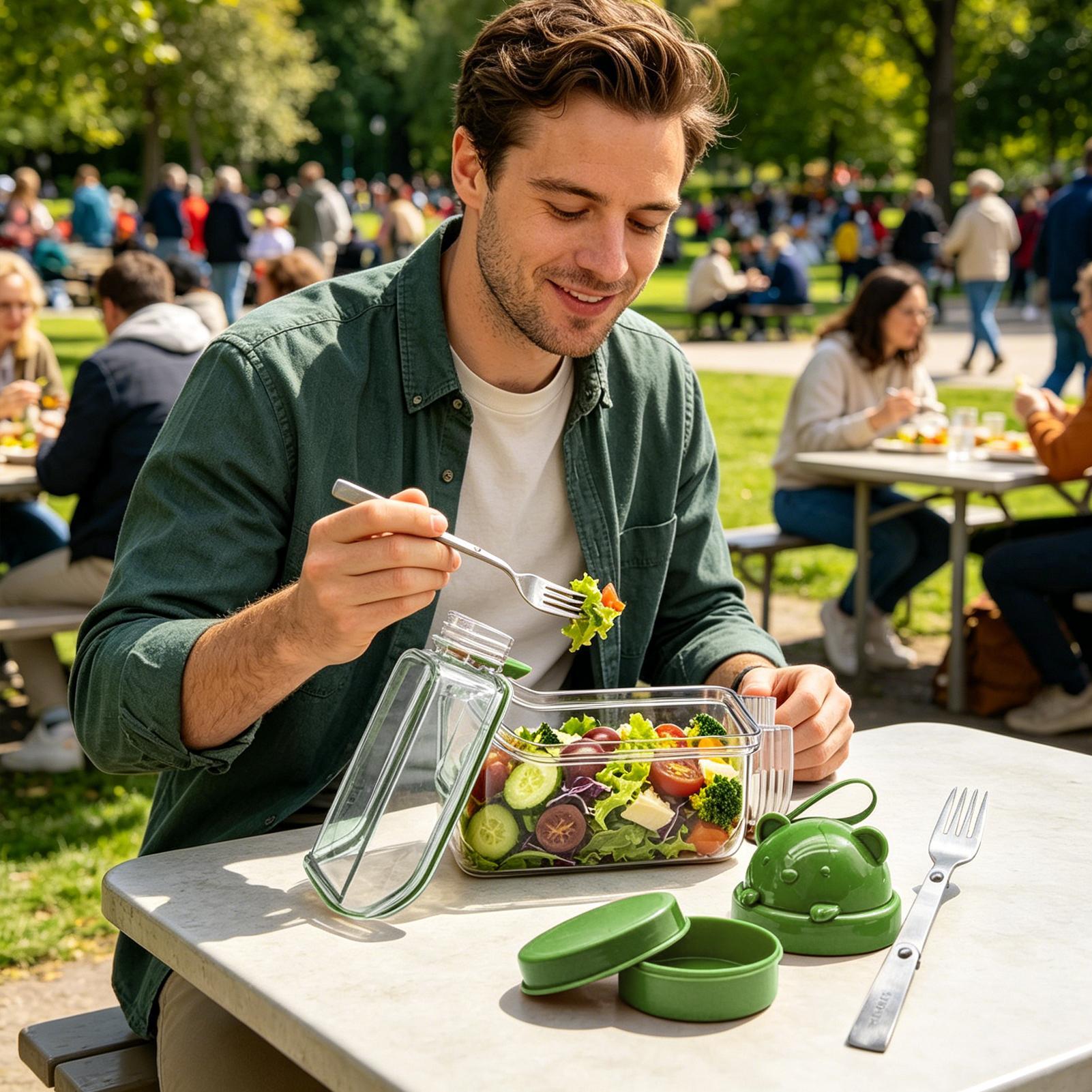 Salad Jar Clear Food Organizer - Meal Prep Gym incelemesi ve fiyatı
