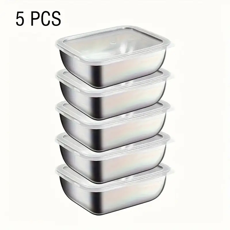 5-Piece Stainless Steel Food S - Meal Prep Gym incelemesi ve fiyatı