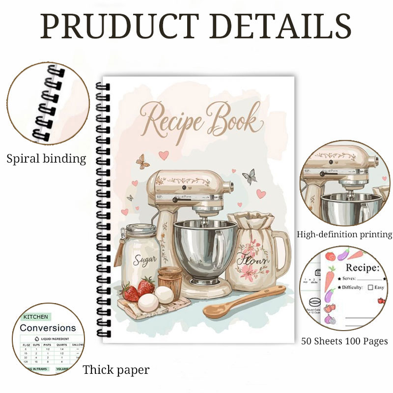Recipe Journal 100 Sheets Blan - Meal Prep Plan incelemesi ve fiyatı