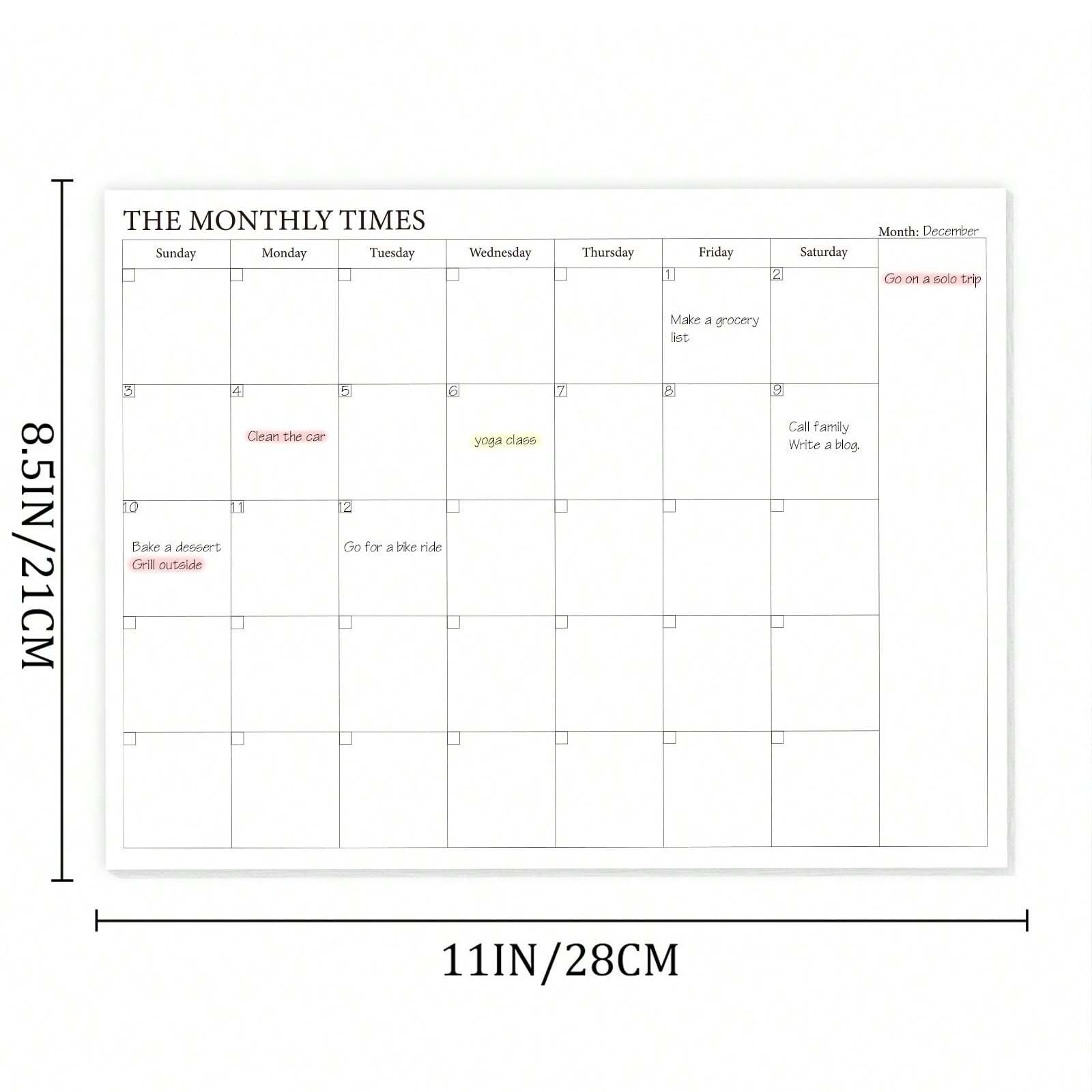 2 Pack Undated Monthly Planner - Meal Prep Weekly incelemesi ve fiyatı