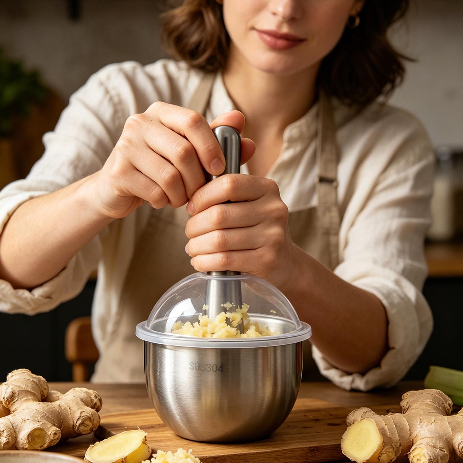 Stainless Steel Garlic Press M - Meal Prep Manual incelemesi ve fiyatı