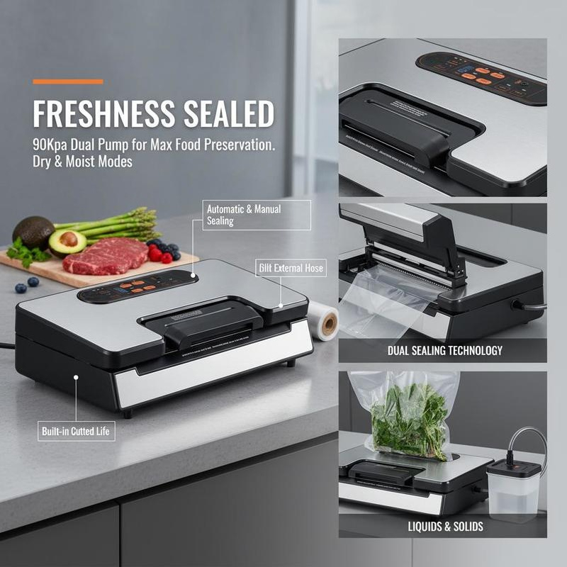Food Preservation System 90Kpa - Meal Prep Manual incelemesi ve fiyatı