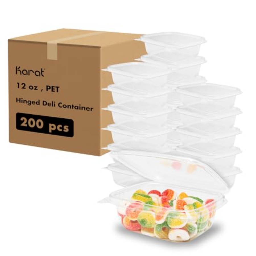 PET Hinged Deli Containers wit - Meal Prep Pasta incelemesi ve fiyatı