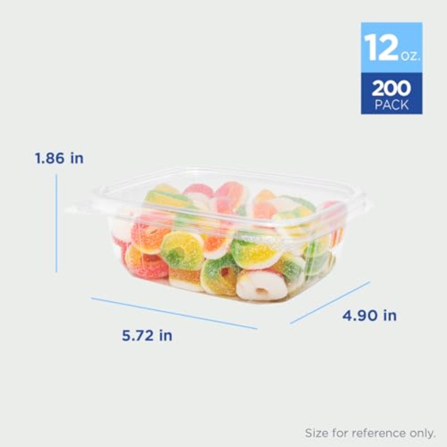 PET Hinged Deli Containers wit - Meal Prep Pasta incelemesi ve fiyatı