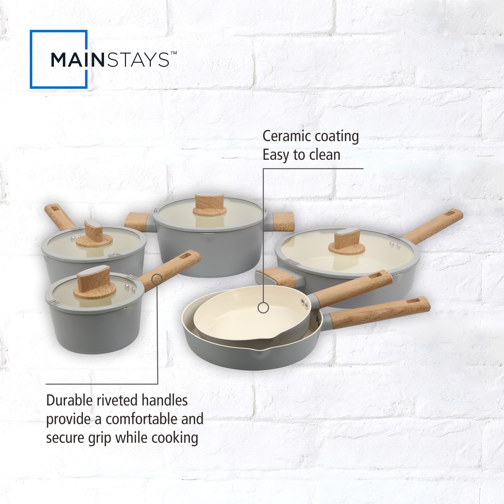 10-piece nonstick ceramic cook - Meal Prep Healthy incelemesi ve fiyatı