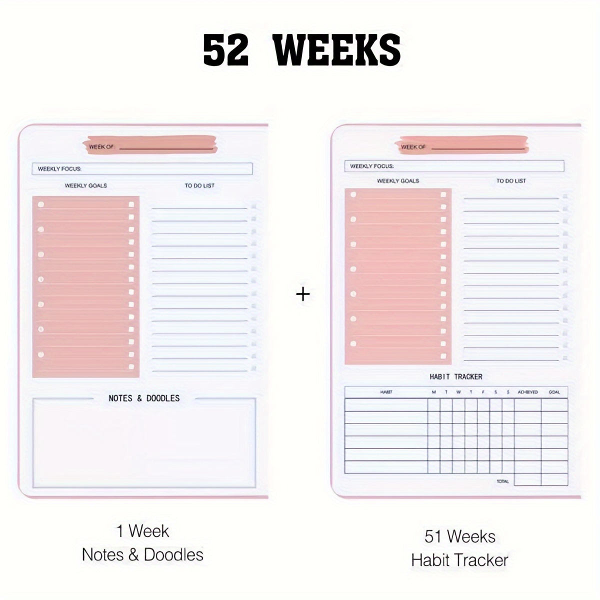 52 Week English Weekly Planner - Meal Prep Weekly incelemesi ve fiyatı