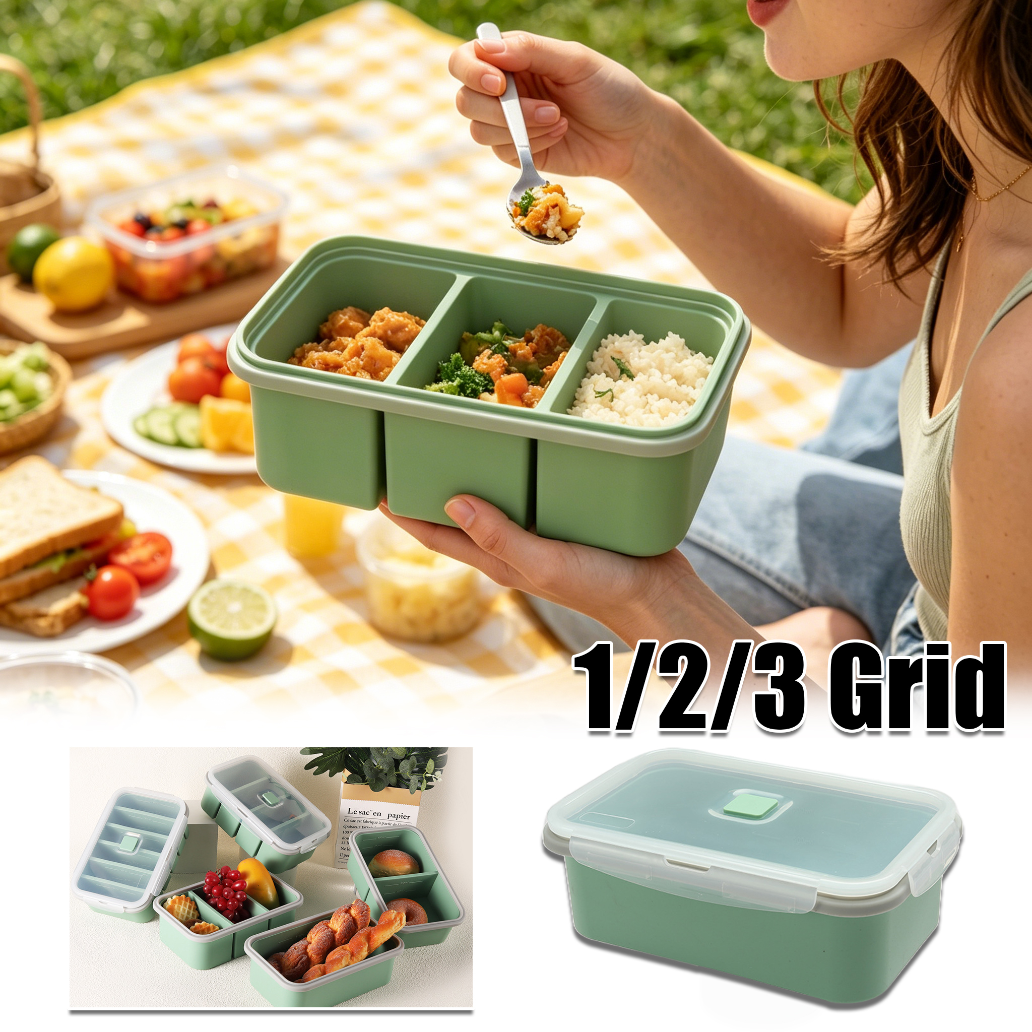 Microwave Safe Silicone Bento  - Meal Prep Plan incelemesi ve fiyatı