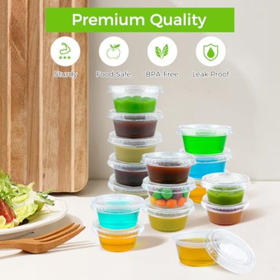 360 Set Jello Shot Cups with L - Sauce Dipping Cup incelemesi ve fiyatı