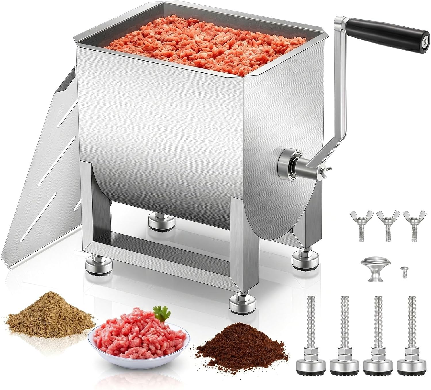 20LBS Stainless Steel Manual M - Meal Prep Manual incelemesi ve fiyatı