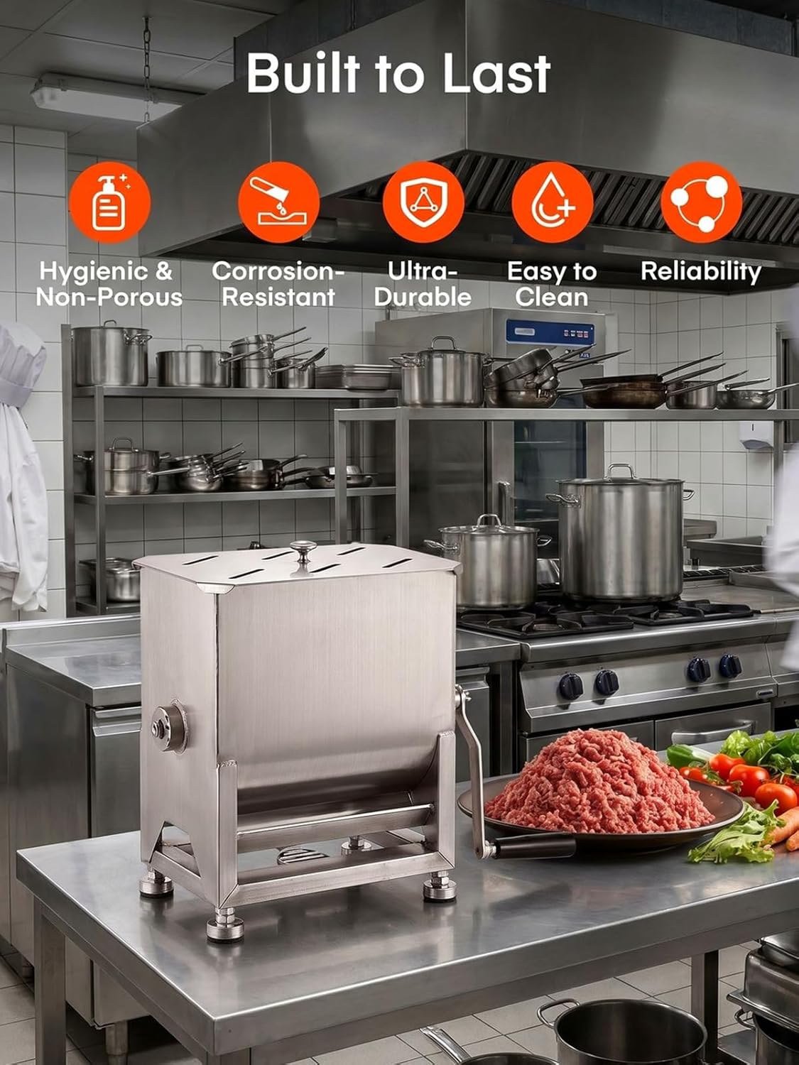 20LBS Stainless Steel Manual M - Meal Prep Manual incelemesi ve fiyatı