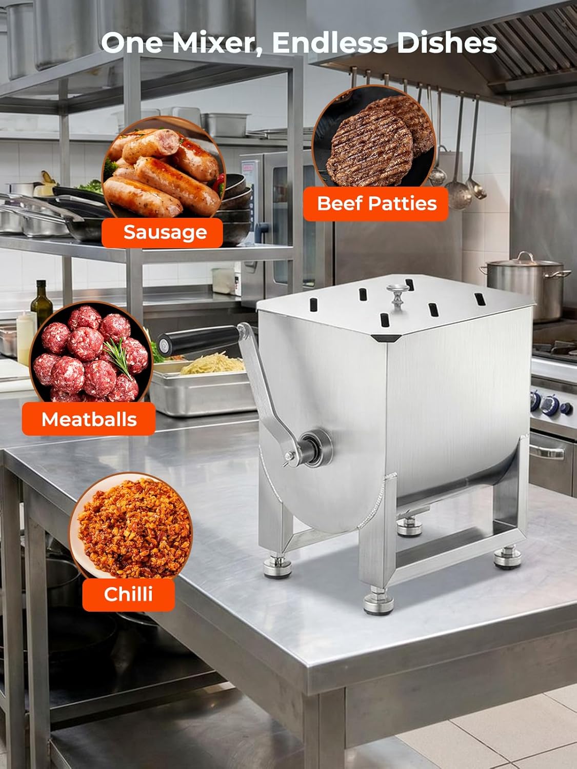 20LBS Stainless Steel Manual M - Meal Prep Manual incelemesi ve fiyatı
