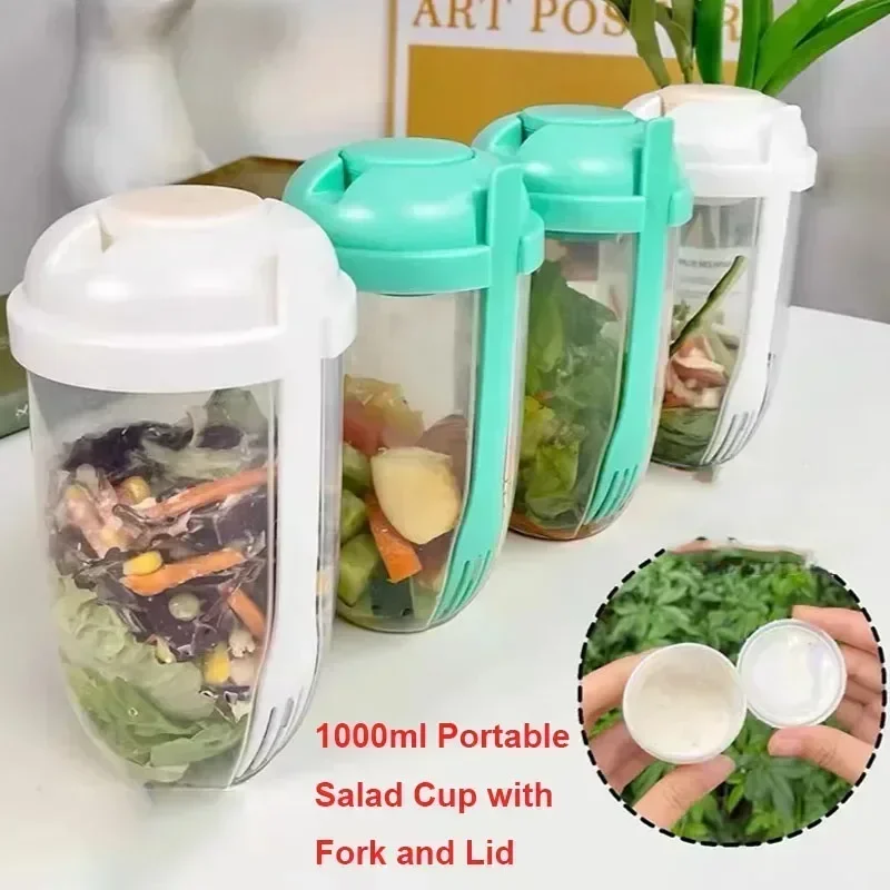 Portable Salad Bowl with Lid a - Meal Prep Healthy incelemesi ve fiyatı