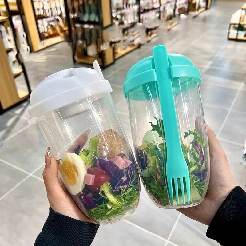 Portable Salad Bowl with Lid a - Meal Prep Healthy incelemesi ve fiyatı