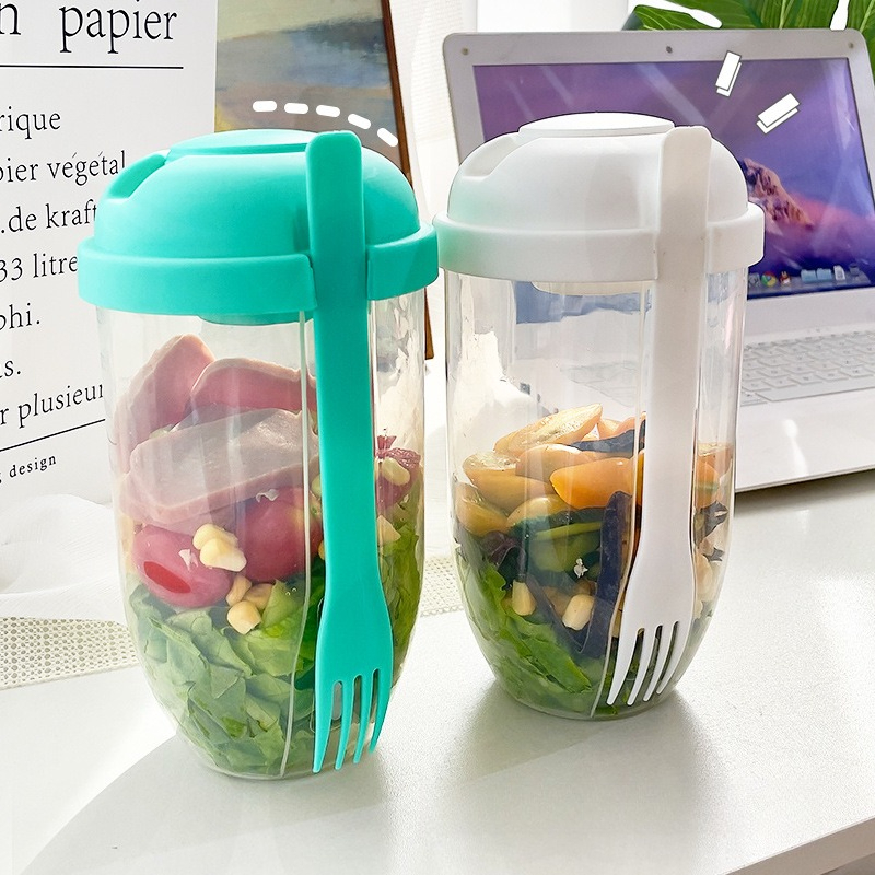 Portable Salad Bowl with Lid a - Meal Prep Healthy incelemesi ve fiyatı