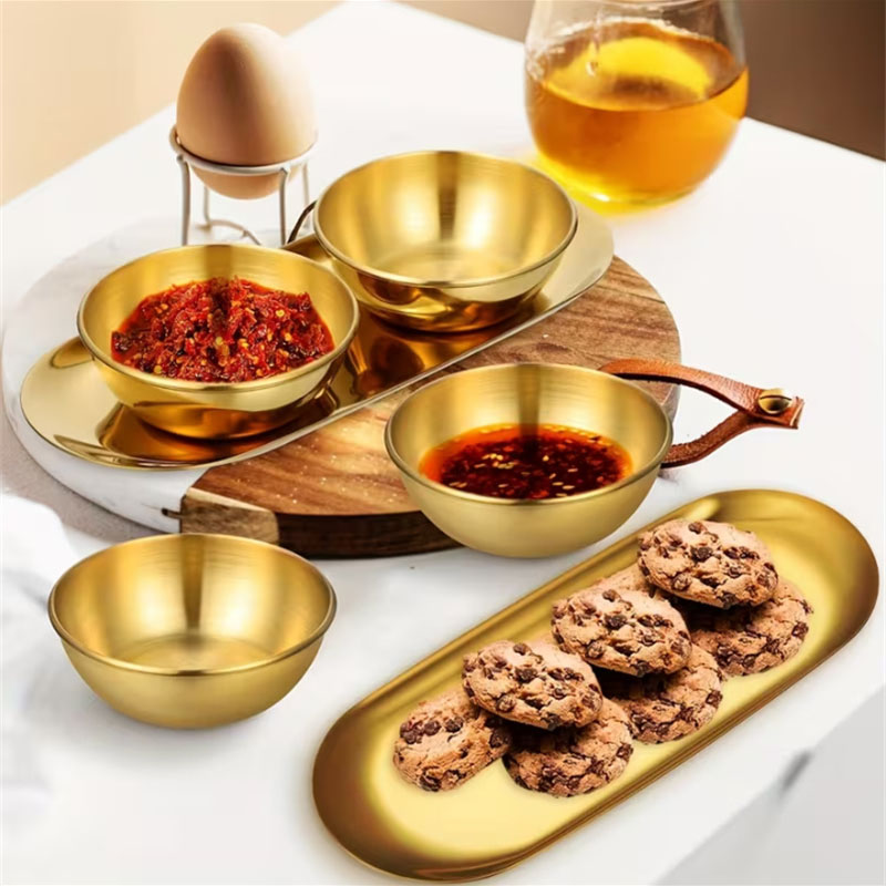 3/6/9/12pcs Golden Sauce Bowl  - Sauce Dipping Cup incelemesi ve fiyatı