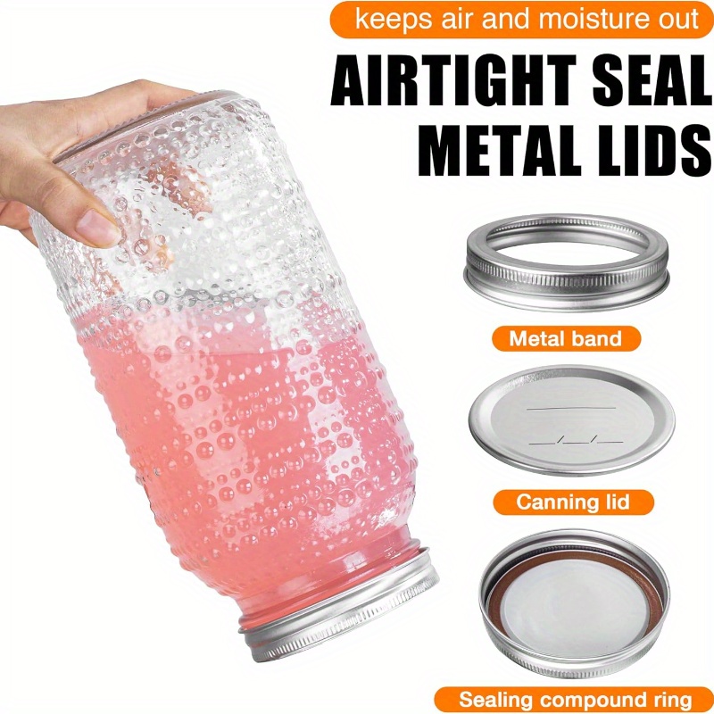 3pcs Mason Jars 64oz with Lids - Meal Prep Meal Ideas incelemesi ve fiyatı