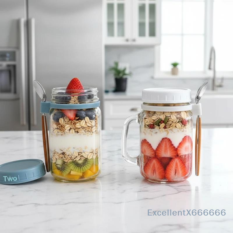 500ml Glass Container for Over - Meal Prep Healthy incelemesi ve fiyatı