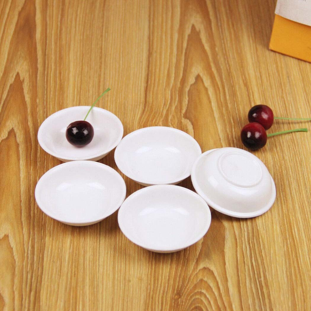 5pcs White Plastic Sauce Dishe - Sauce Dipping Cup incelemesi ve fiyatı