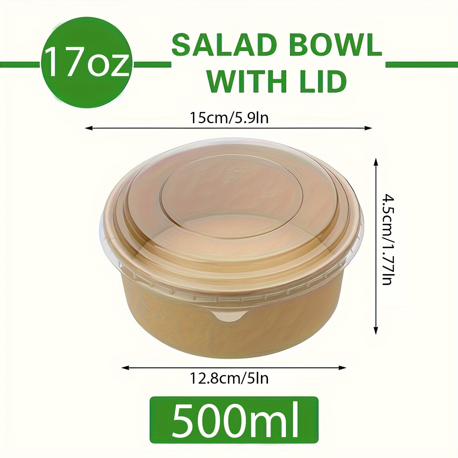 17Oz/500Ml 25/50 Pack Paper Bo - Meal Prep Plan incelemesi ve fiyatı