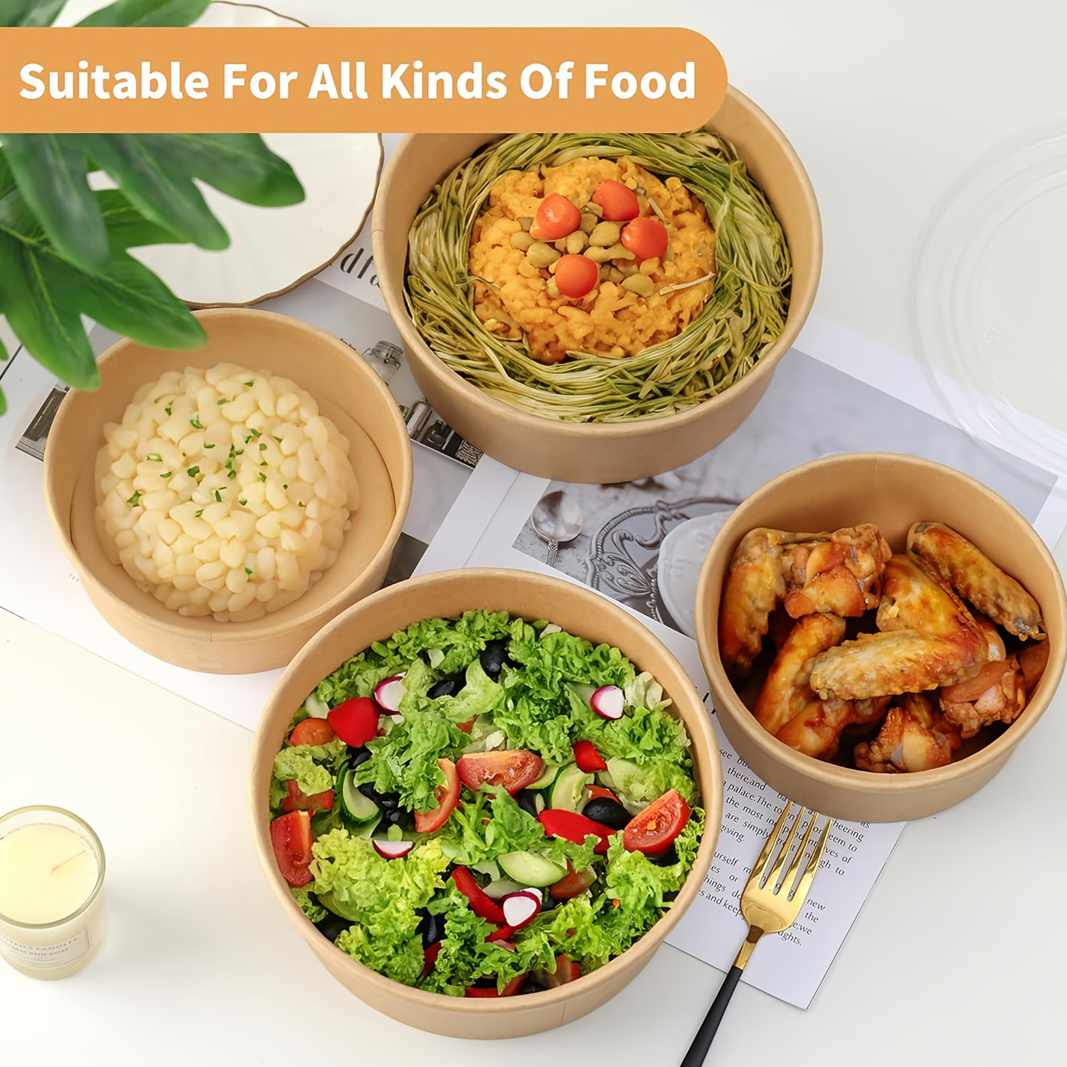 17Oz/500Ml 25/50 Pack Paper Bo - Meal Prep Plan incelemesi ve fiyatı