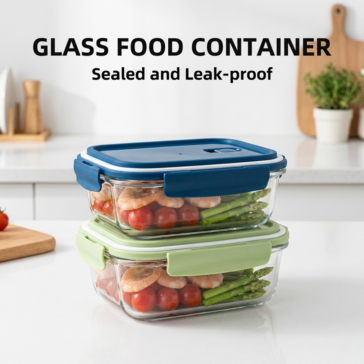 2 Pack Glass Lunch Box Borosil - Meal Prep Gym incelemesi ve fiyatı