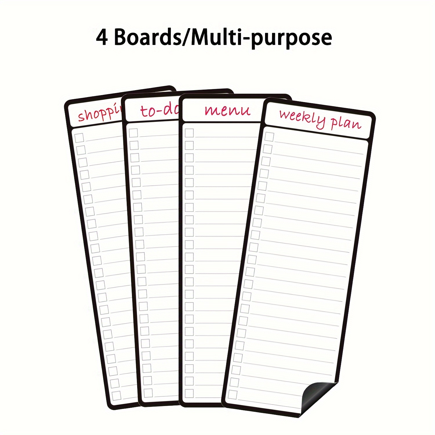 4pcs Magnetic Dry Erase List B - Meal Prep Weekly incelemesi ve fiyatı
