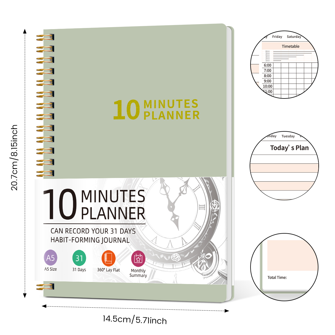 10 Minutes Planner A5 Daily Ti - Meal Prep Weekly incelemesi ve fiyatı