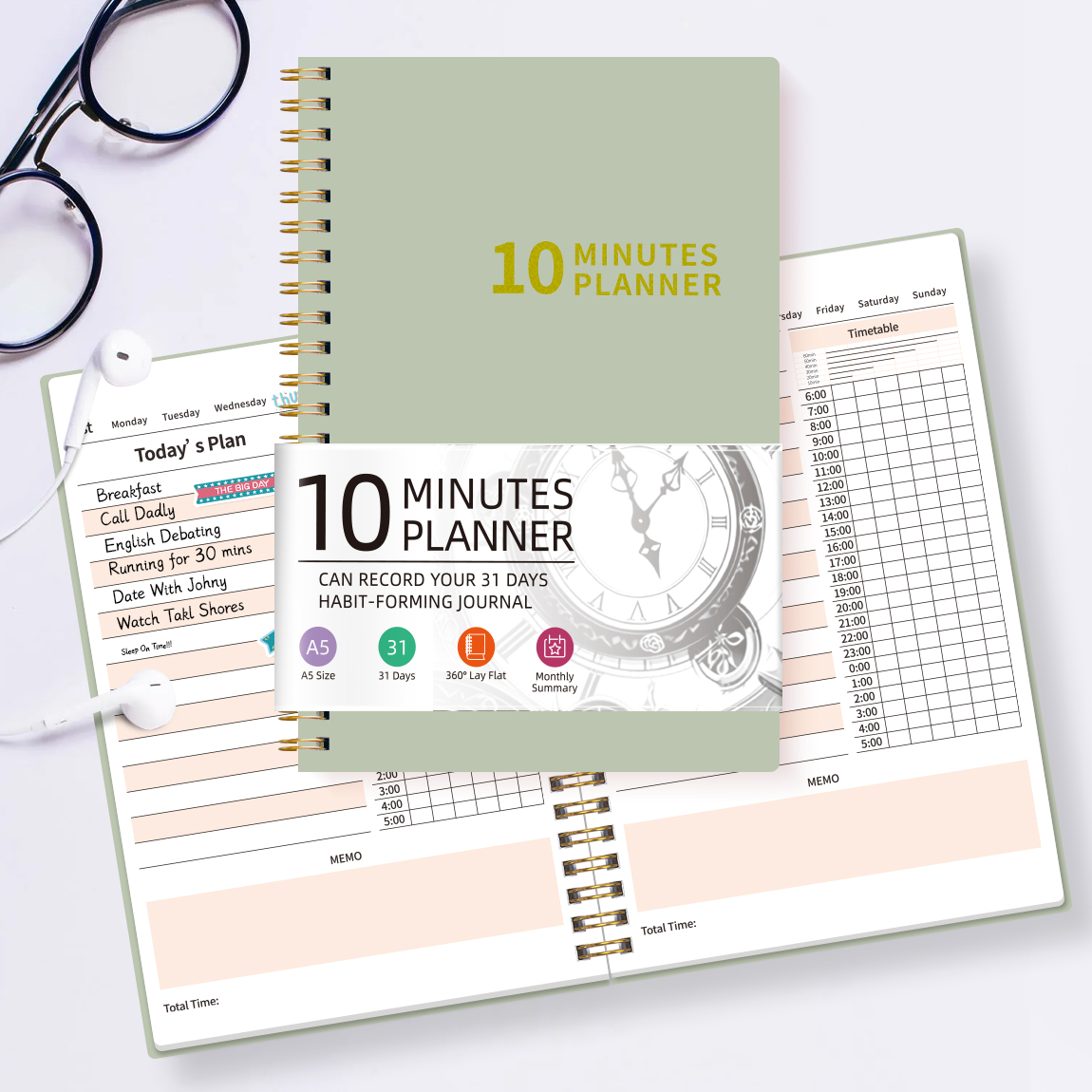 10 Minutes Planner A5 Daily Ti - Meal Prep Weekly incelemesi ve fiyatı