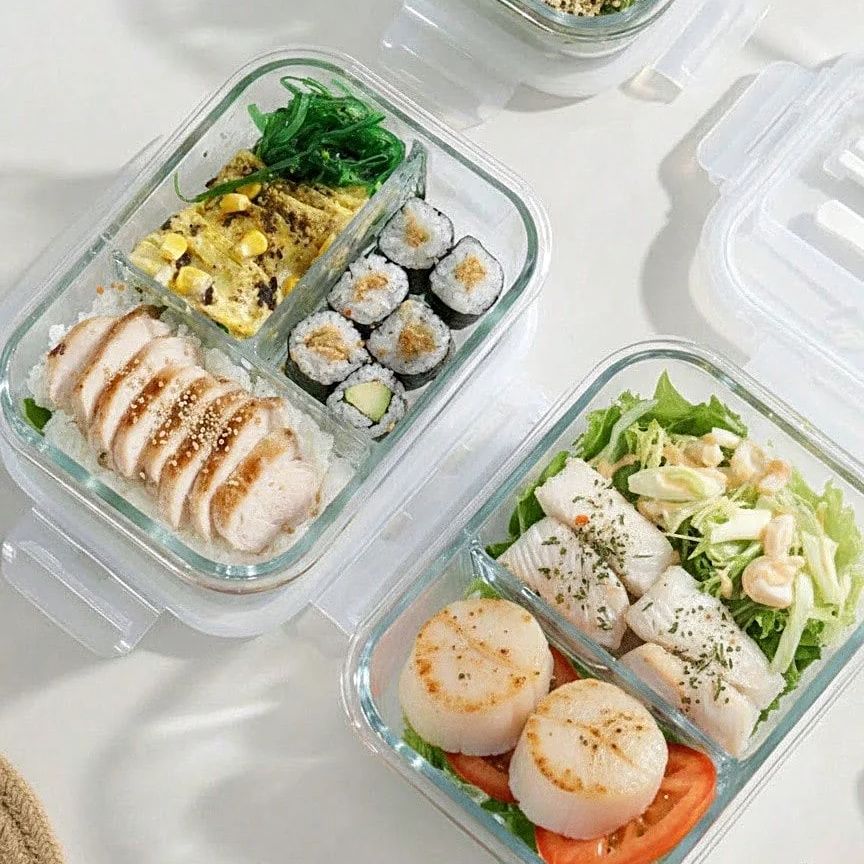 Glass Food Storage Container W - Meal Prep Plan incelemesi ve fiyatı