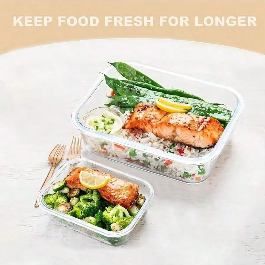 Glass Food Storage Container W - Meal Prep Plan incelemesi ve fiyatı