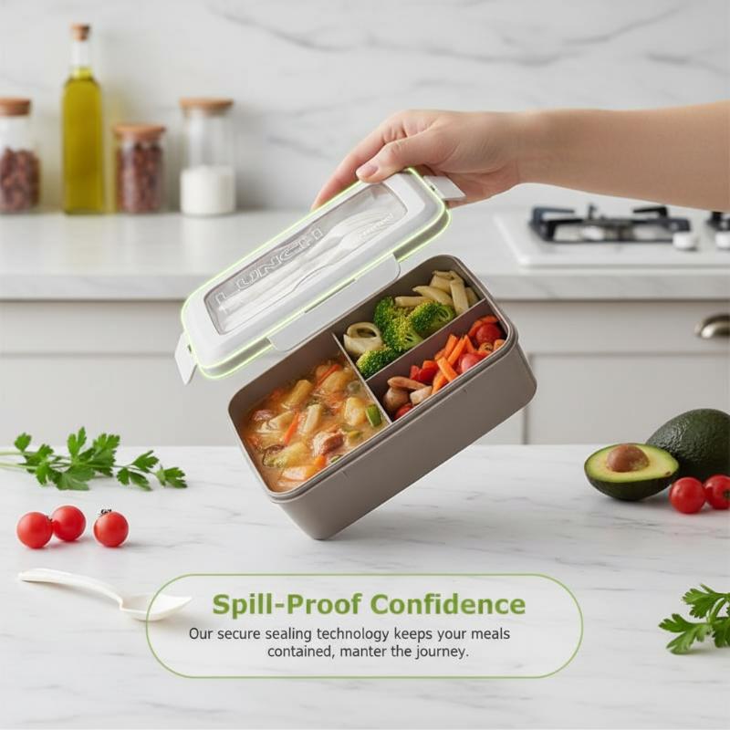 Three Compartment Lunch Box fo - Meal Prep Gym incelemesi ve fiyatı