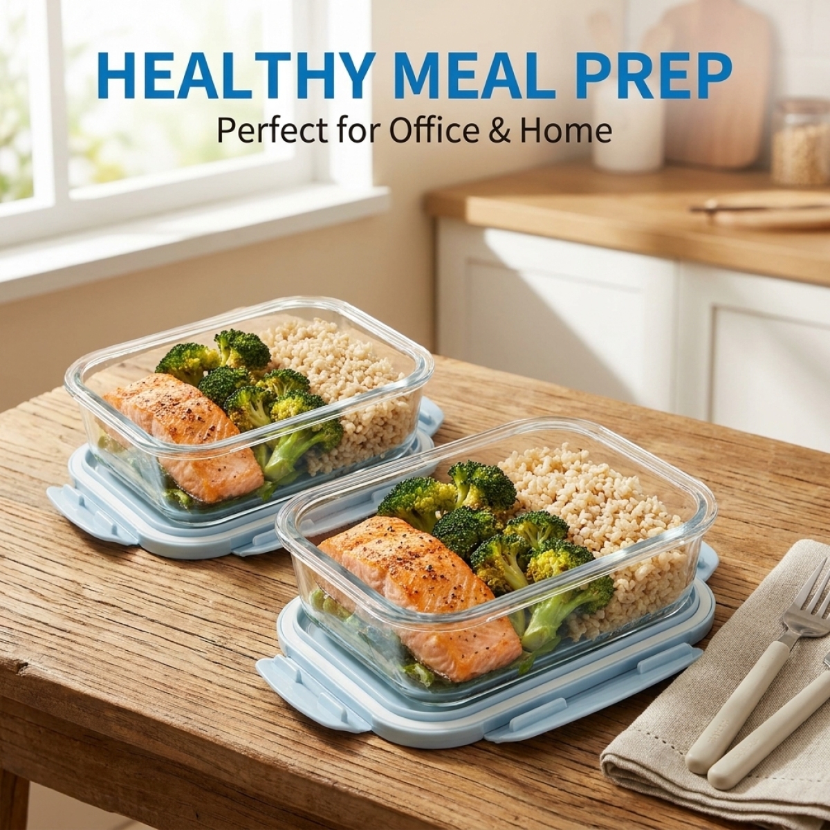 2 Pack Glass Lunch Box Borosil - Meal Prep Gym incelemesi ve fiyatı