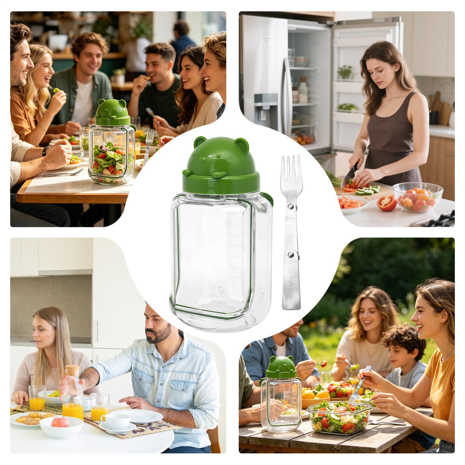Salad Container Clear Food Can - Meal Prep Gym incelemesi ve fiyatı