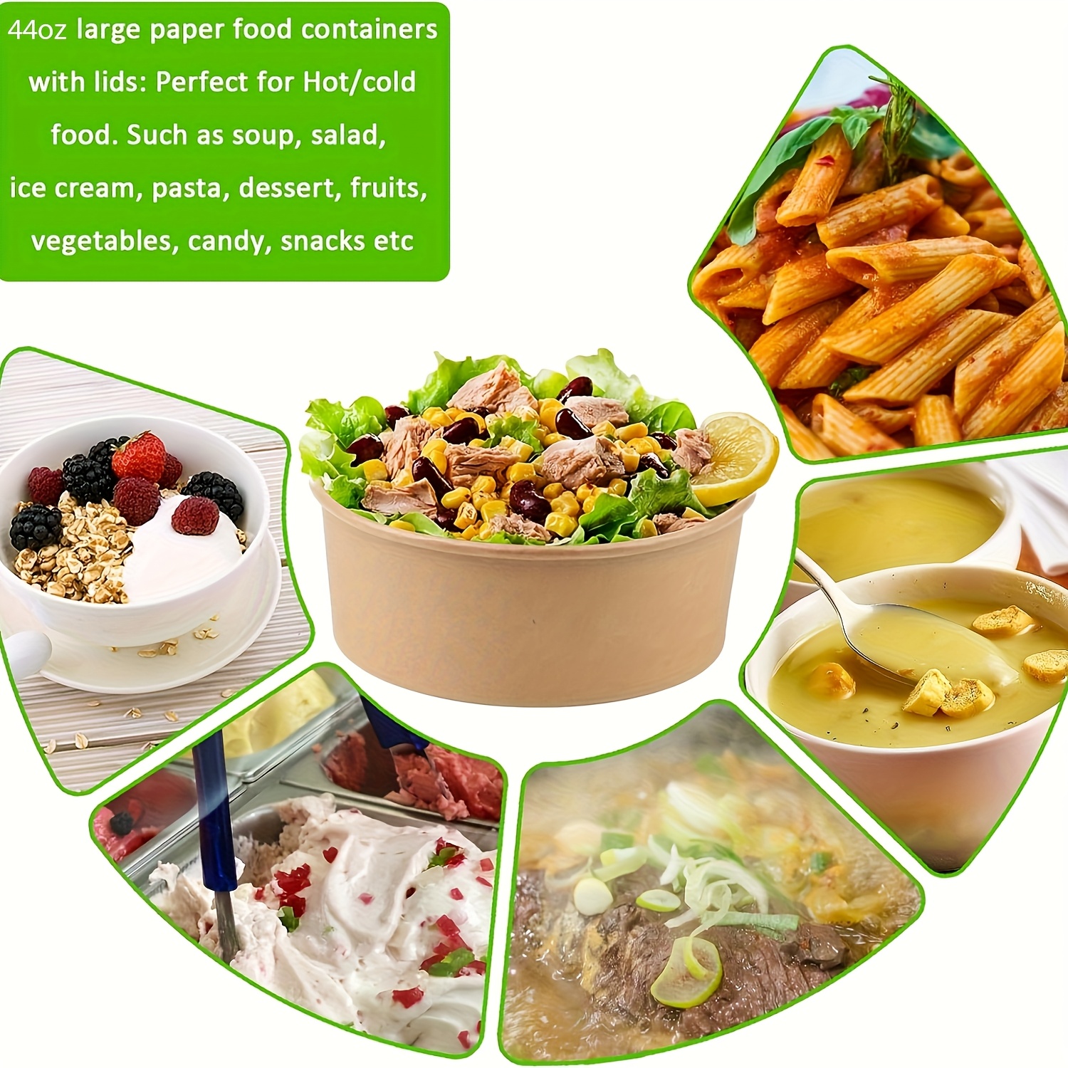 44Oz/1300Ml 25/50 Pack Paper B - Meal Prep Plan incelemesi ve fiyatı