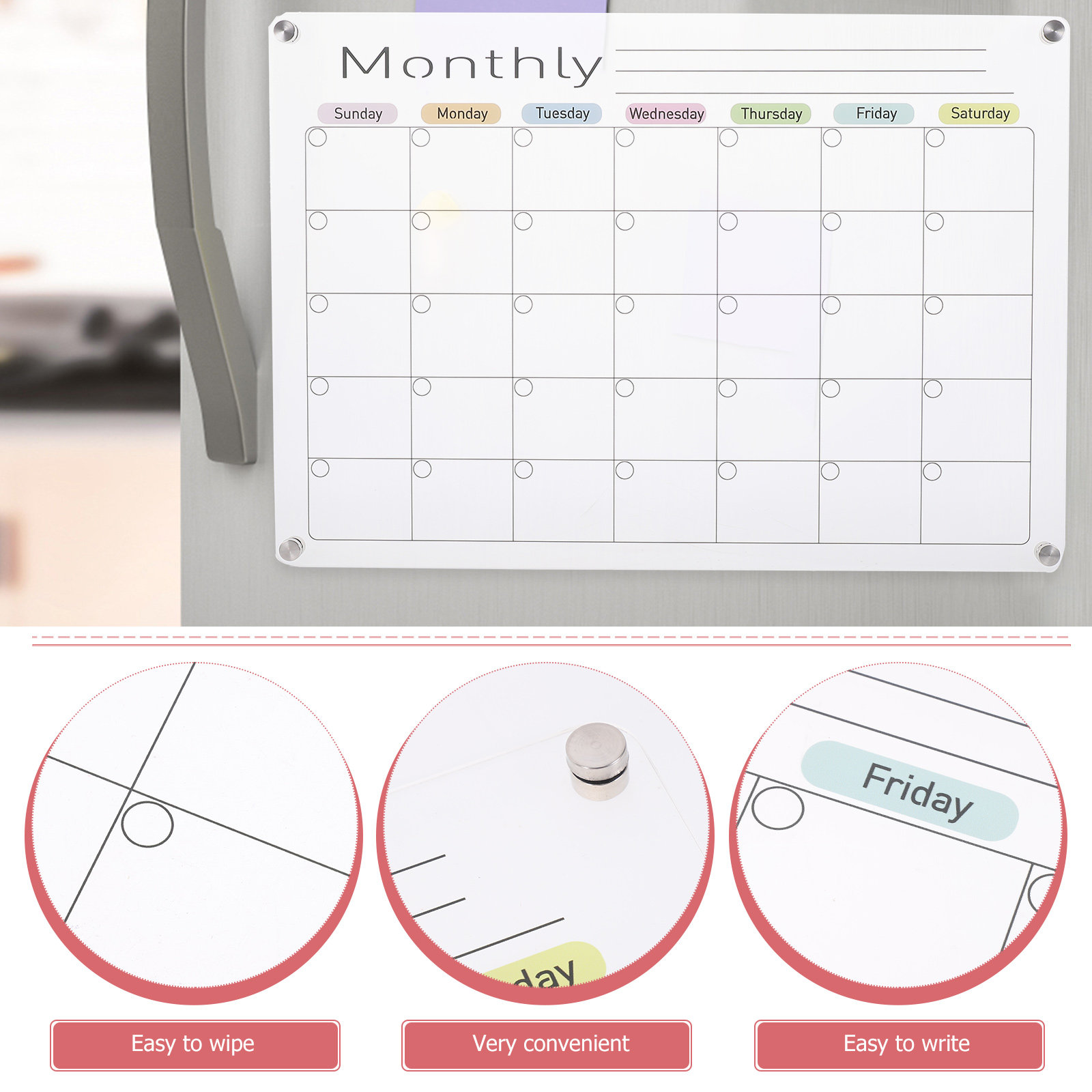 Magnetic Acrylic Dry Erase Ref - Meal Prep Plan incelemesi ve fiyatı