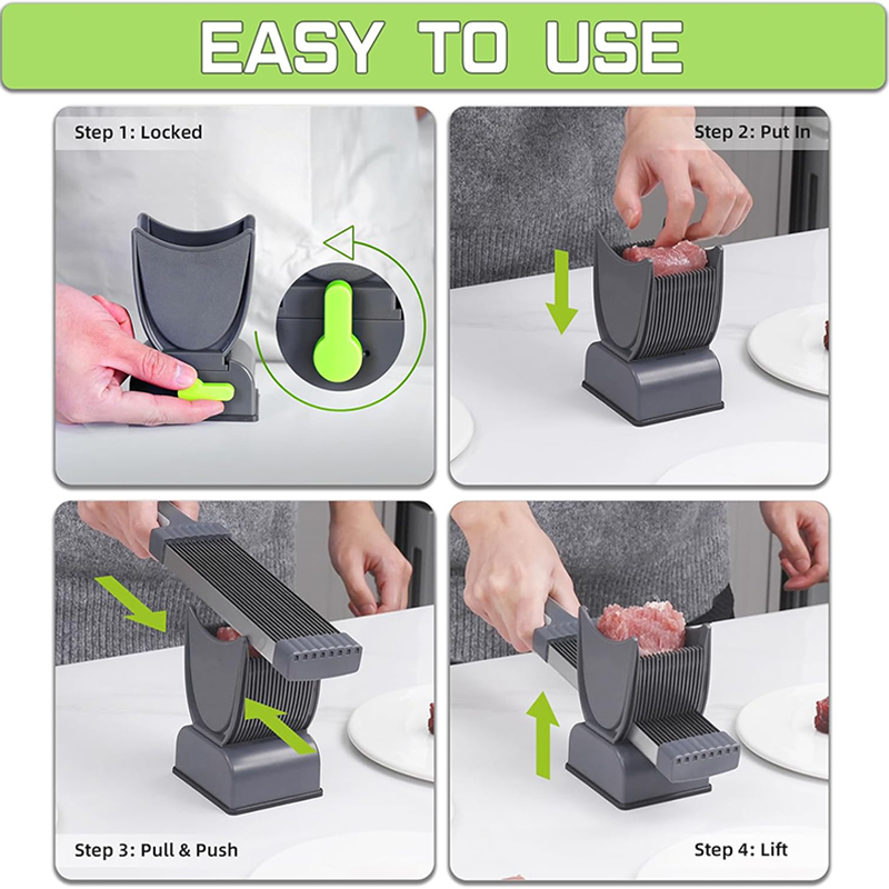 Fresh Meat Slicer, Manual Meat - Meal Prep Manual incelemesi ve fiyatı
