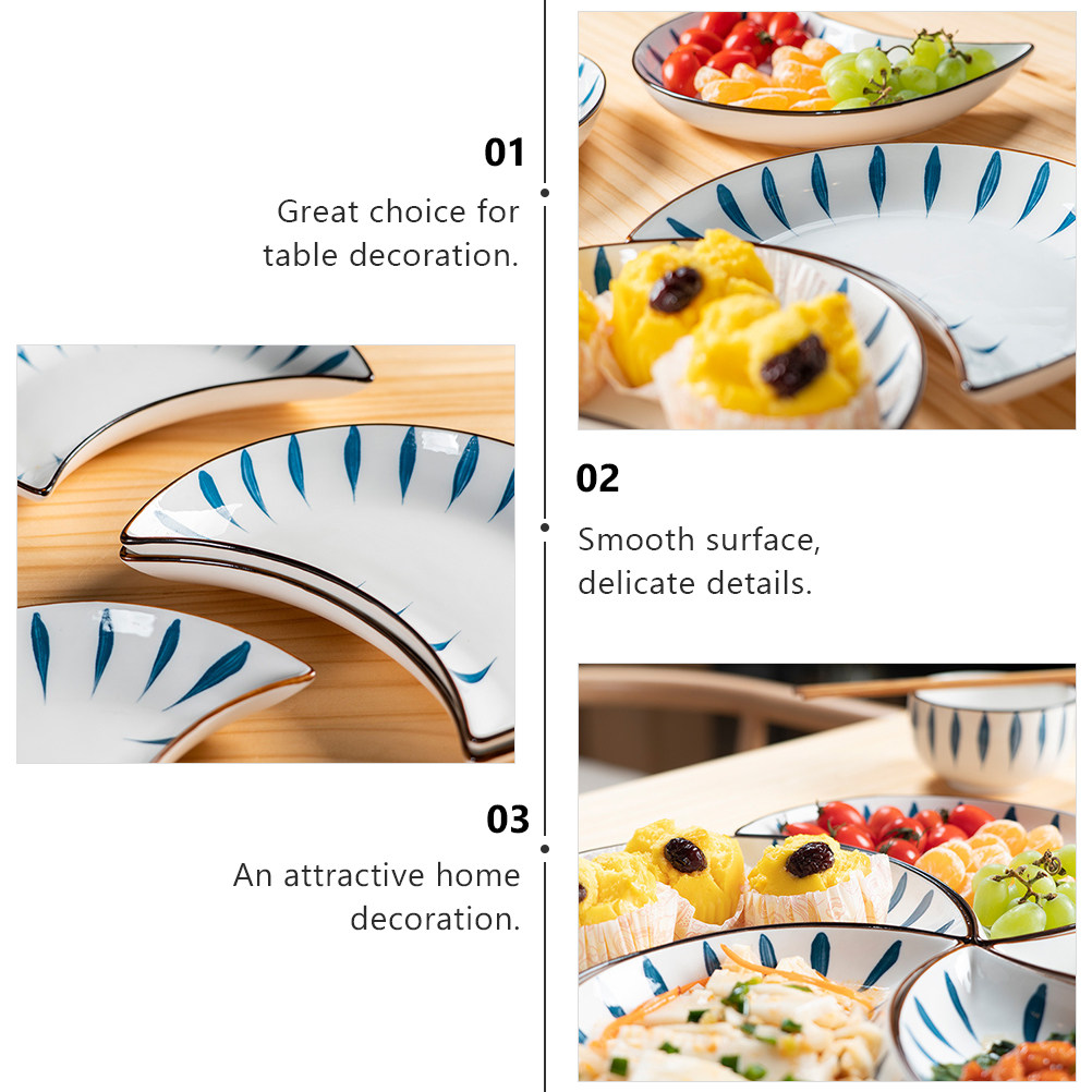 1Pcs Moon Styled Ceramic Plate - Meal Prep Healthy incelemesi ve fiyatı